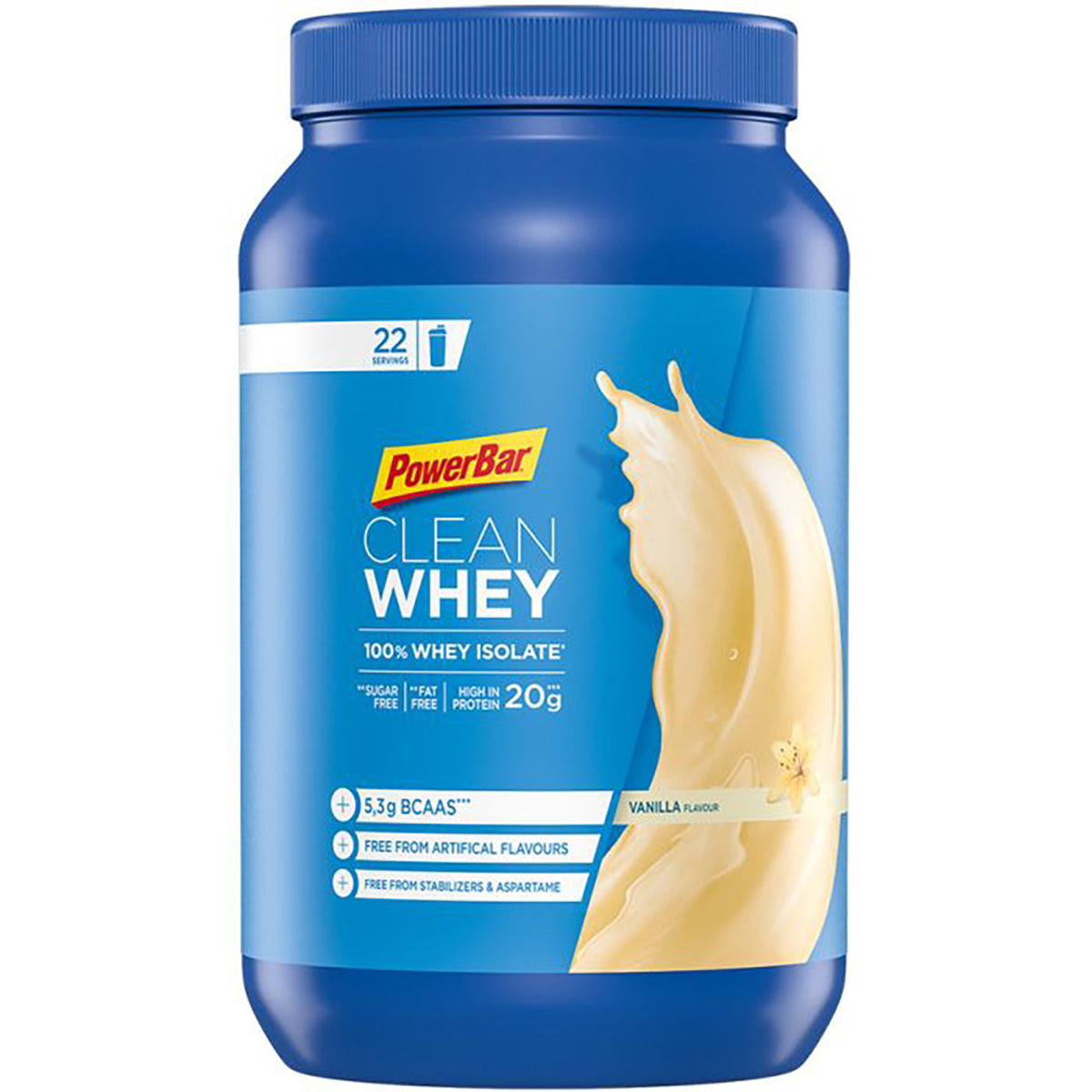 Bebida proteica POWERBAR CLEAN WHEY 100% Isolado (570g) Baunilha