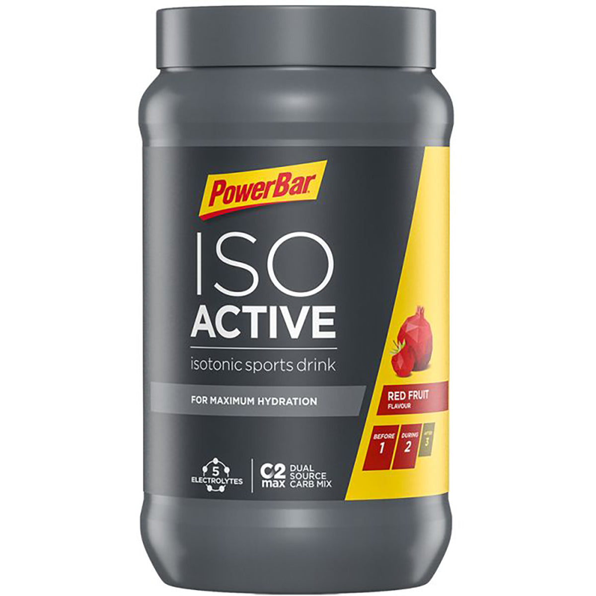 Bebida energética POWERBAR ISOACTIVE (600 g) Frutos vermelhos