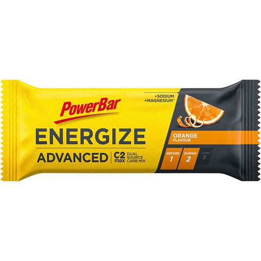 Barra energética POWERBAR ENERGIZE ADVANCED (55g) Laranja