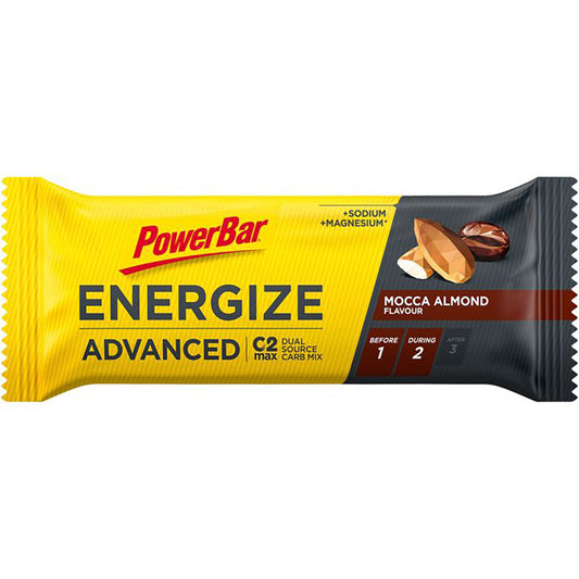 Barra energética POWERBAR ENERGIZE ADVANCED (55g) Amêndoa Mocca