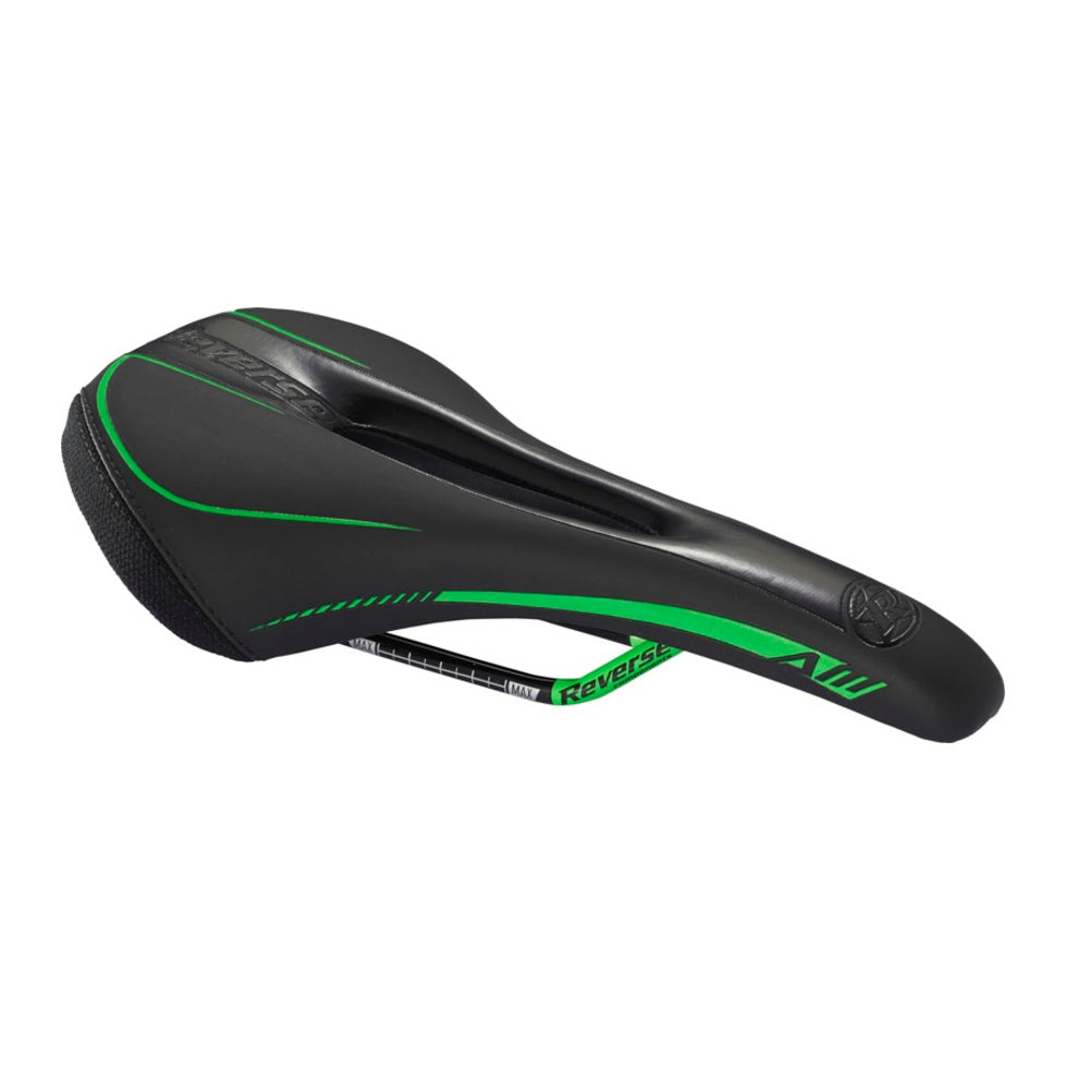 REVERSE COMPONENTS AM ERGO Rails CrMo Saddle Preto/Verde