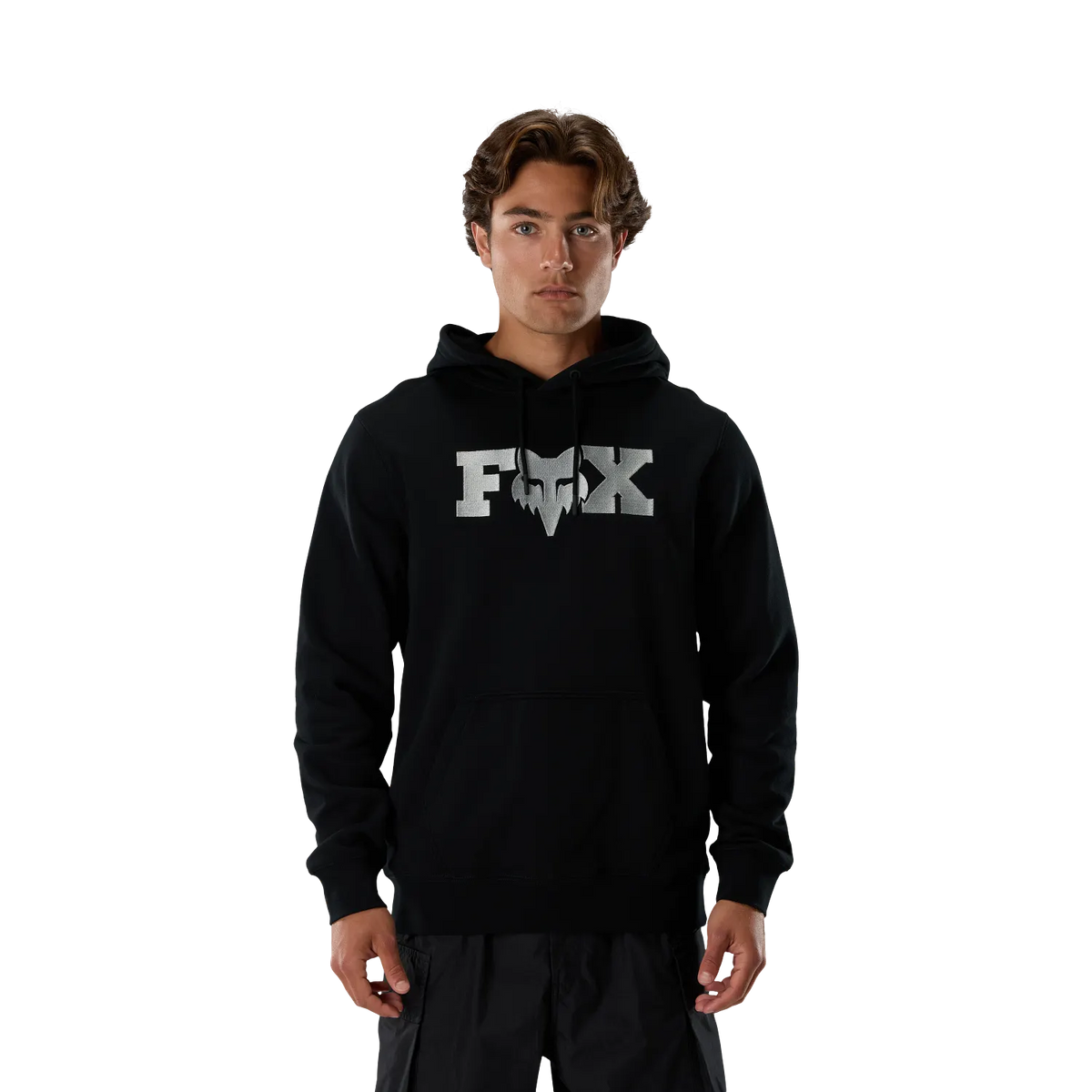 Sweat com capuz FOX F HEAD X FLEECE preto