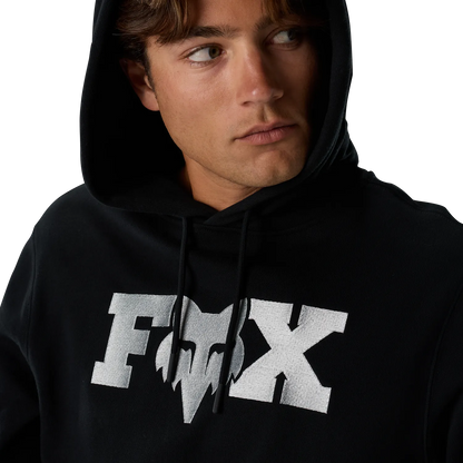Sweat com capuz FOX F HEAD X FLEECE preto