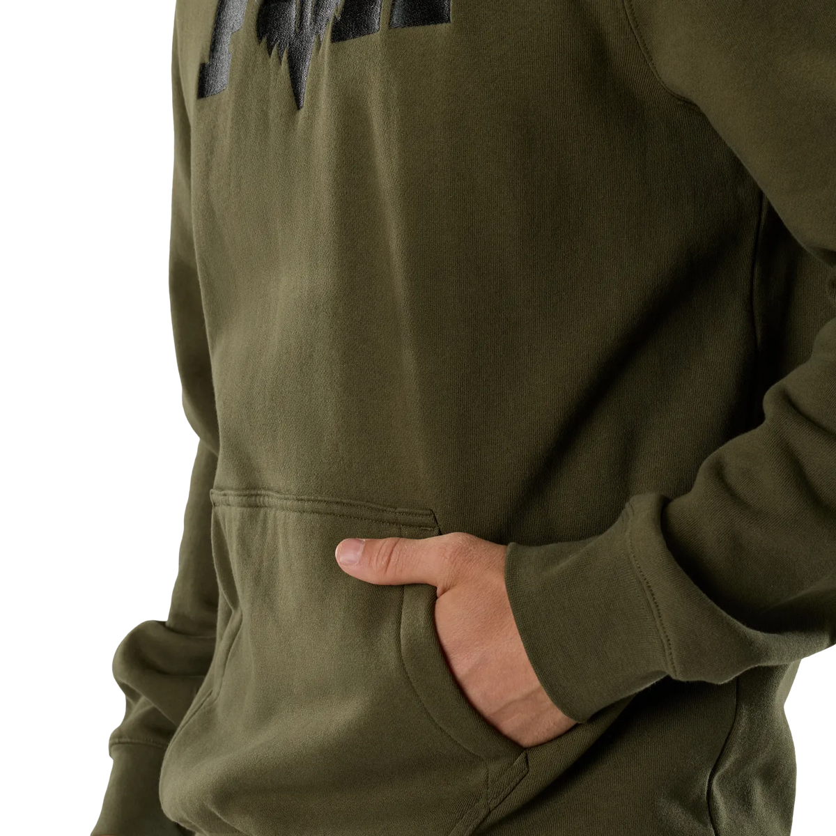 Sweat com capuz FOX F HEAD X FLEECE verde