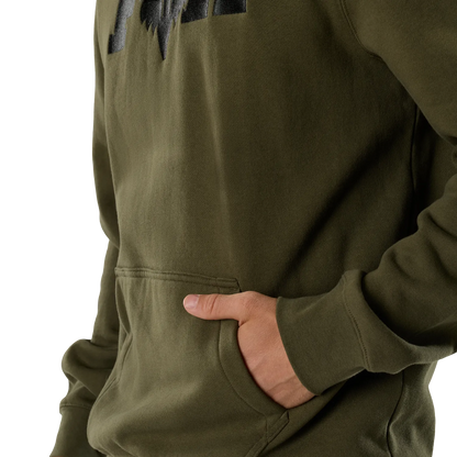 Sweat com capuz FOX F HEAD X FLEECE verde