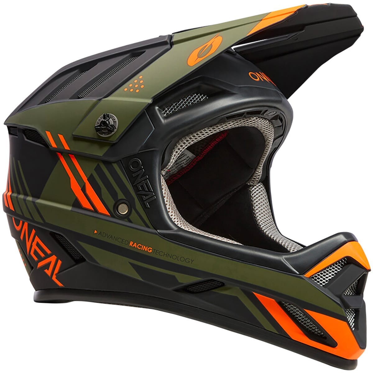 Casque VTT O'NEAL BACKFLIP STRIKE Noir/Orange/Vert olive