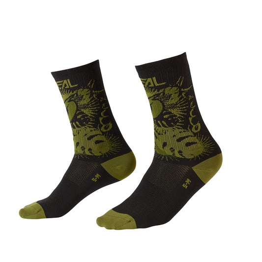 O'NEAL MTB PERFORMANCE PLANT Socks Preto/Verde