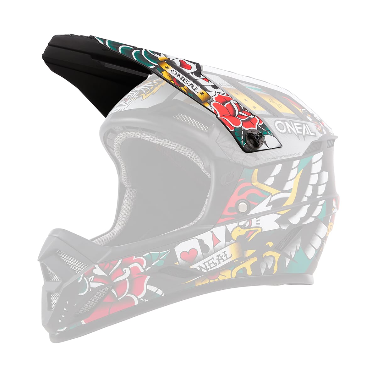 Capacete de BTT O'NEAL BACKFLIP INKED Multicolorido