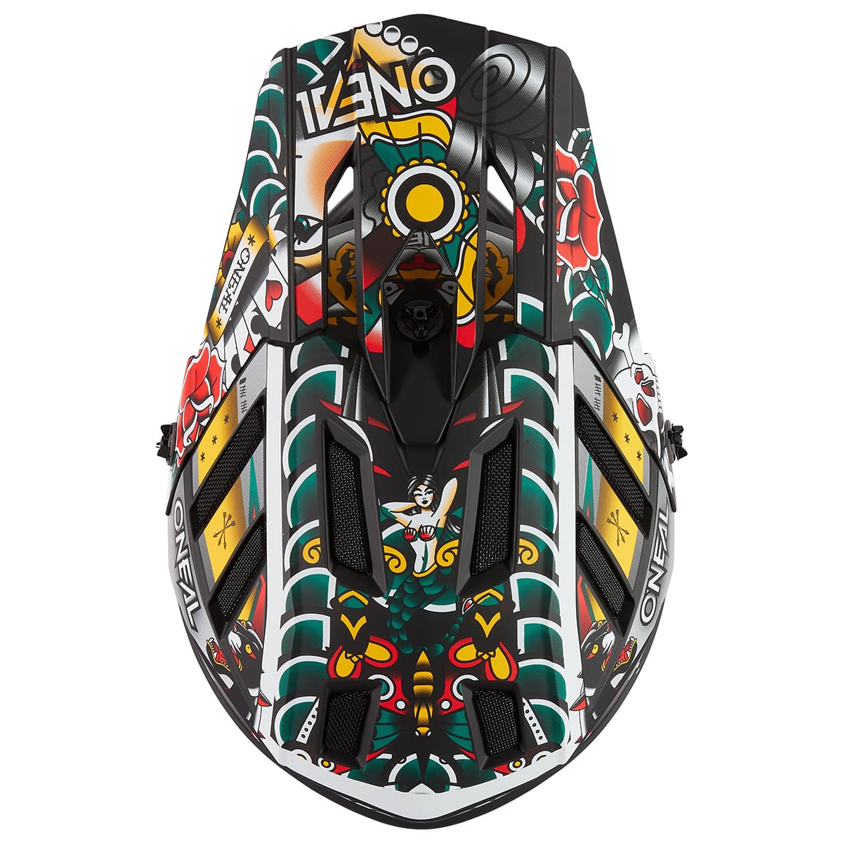 Capacete de BTT O'NEAL BACKFLIP INKED Multicolorido