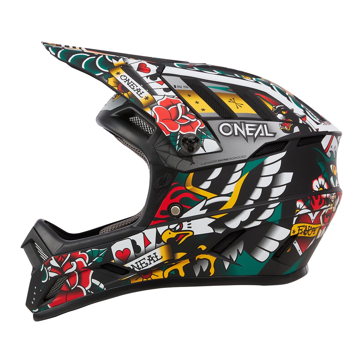 Capacete de BTT O'NEAL BACKFLIP INKED Multicolorido