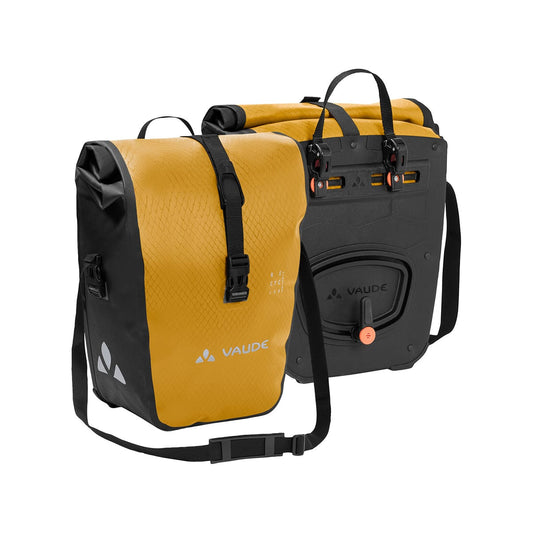 Par de sacos de transporte de bagagem VAUDE AQUA FRONT 28 L amarelo mostarda