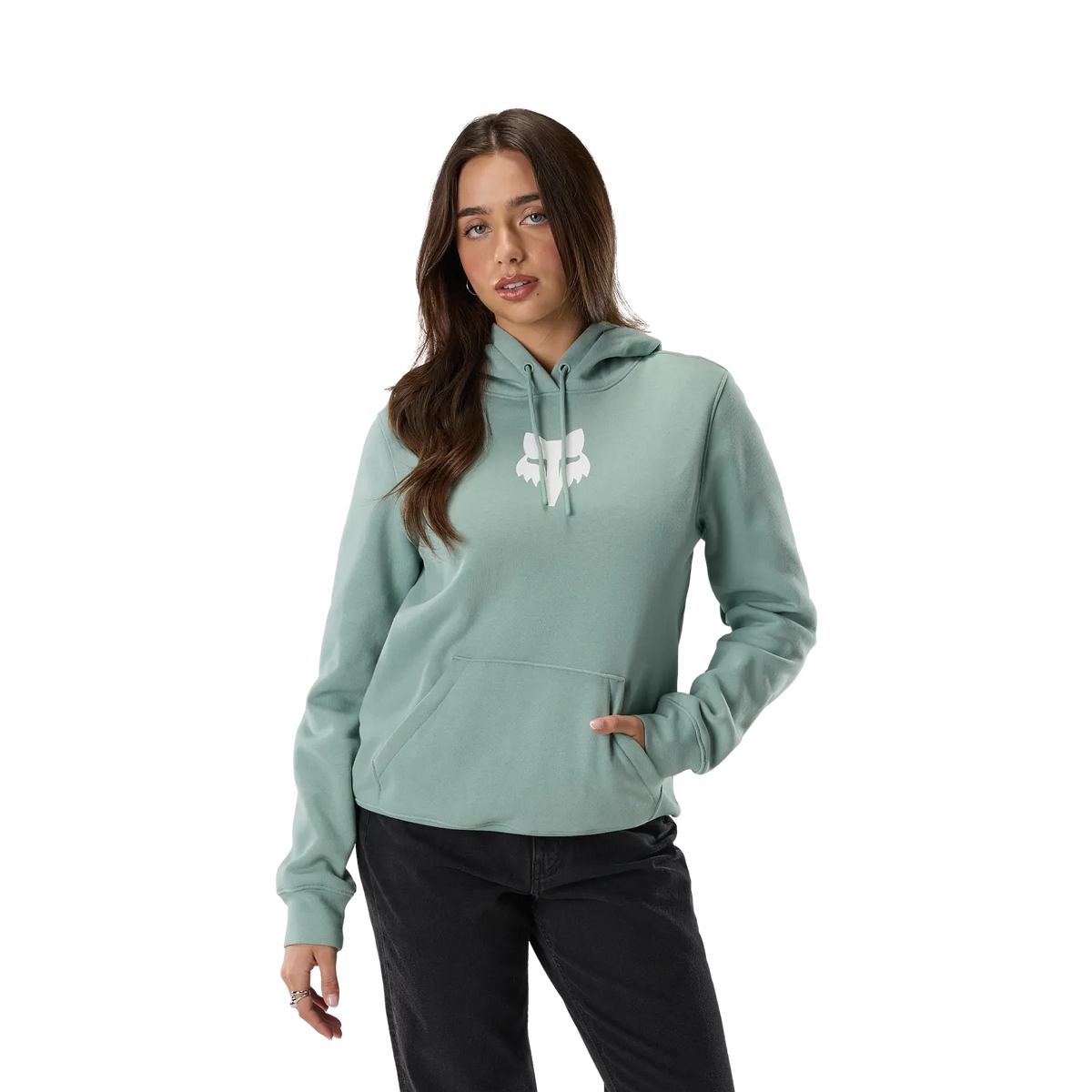 Sweatshirt com capuz FOX HEAD para mulher azul