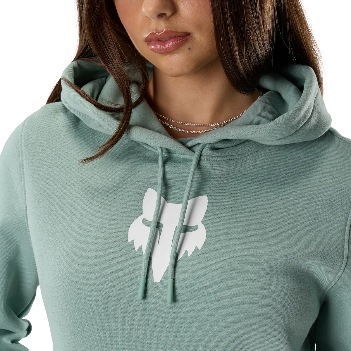 Sweatshirt com capuz FOX HEAD para mulher azul