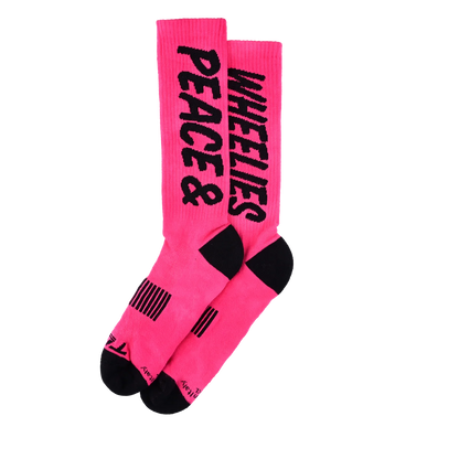 Meias TROY LEE DESIGNS PERFORMANCE PEACE & WHEELIES Fúcsia