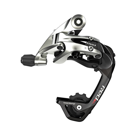 Desviador traseiro SRAM RED 11V de caixa média – vista do produto sobre fundo branco