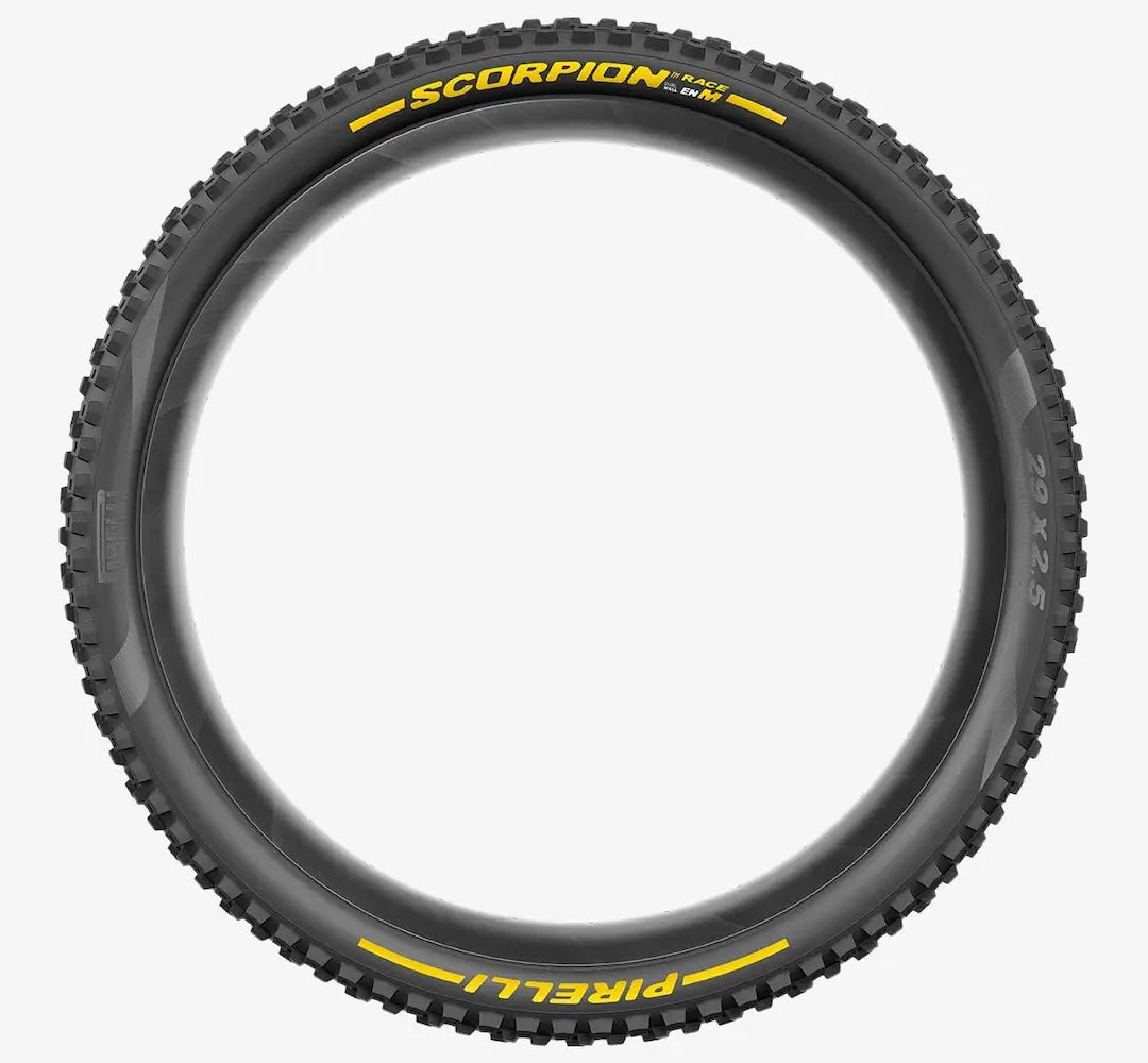 PIRELLI SCORPION RACE ENDURO M 29x2.5 Tubeless Ready Pneu macio preto/amarelo 4191200