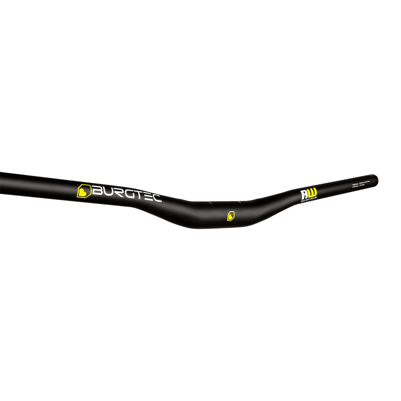 BURGTEC RIDE WIDE ENDURO Rise 22.5mm 800mm Guiador preto