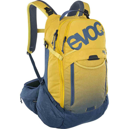 Mochila com Proteção Dorsal EVOC TRAIL PRO 26L Amarelo/Azul