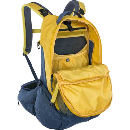 Mochila com Proteção Dorsal EVOC TRAIL PRO 26L Amarelo/Azul