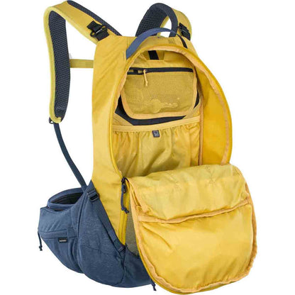Mochila com Proteção Dorsal EVOC TRAIL PRO 16L Amarelo/Azul