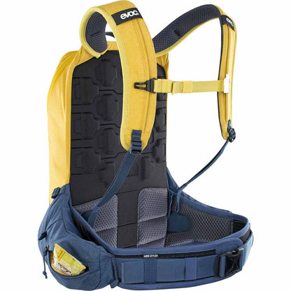 Mochila com Proteção Dorsal EVOC TRAIL PRO 16L Amarelo/Azul