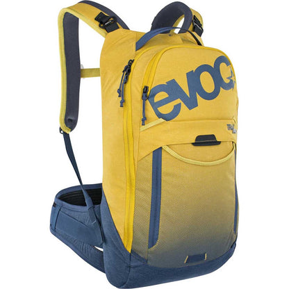 Mochila com Proteção Dorsal EVOC TRAIL PRO 10L Amarelo/Azul