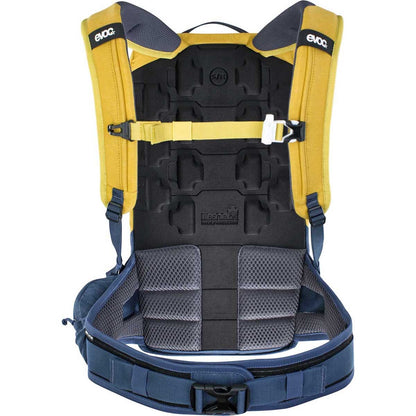 Mochila com Proteção Dorsal EVOC TRAIL PRO 10L Amarelo/Azul