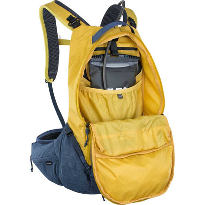 Mochila com Proteção Dorsal EVOC TRAIL PRO 10L Amarelo/Azul