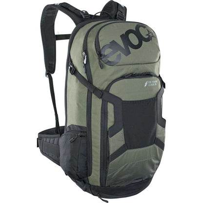 Mochila com Dorsal EVOC FR TOUR E-RIDE 30L Caqui