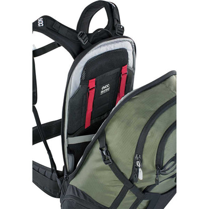 Mochila com Dorsal EVOC FR TOUR E-RIDE 30L Caqui