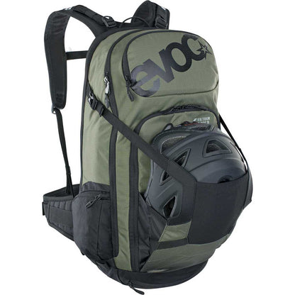 Mochila com Dorsal EVOC FR TOUR E-RIDE 30L Caqui