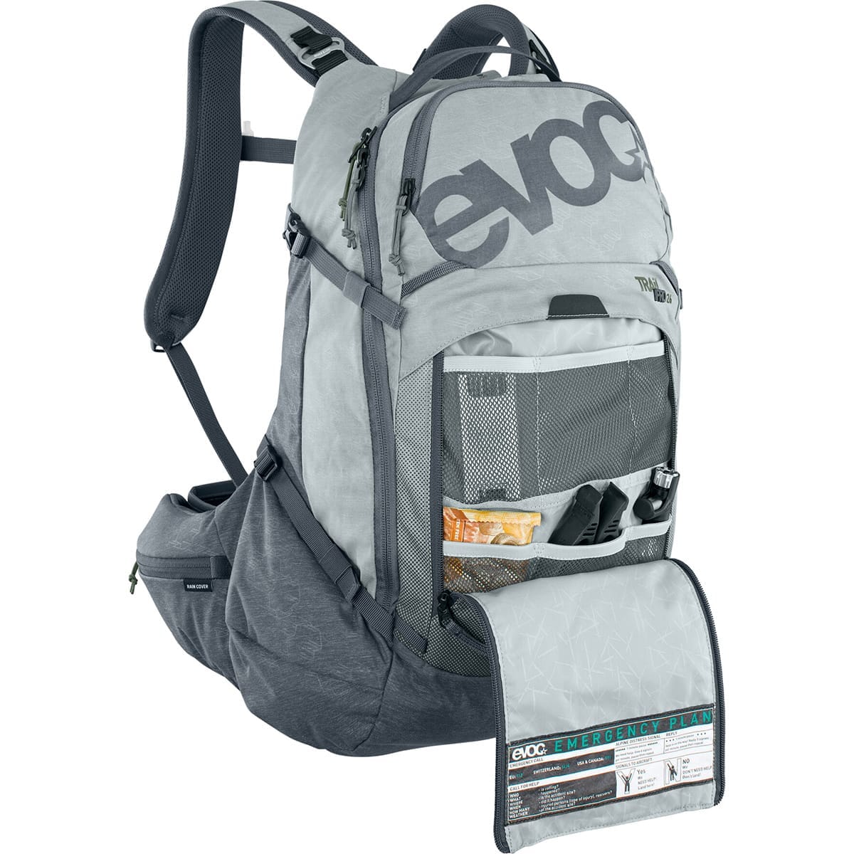 Sac à Dos avec Dorsale EVOC TRAIL PRO 26 Gris