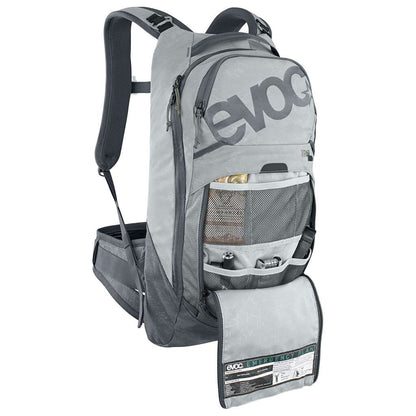 Mochila com Proteção Dorsal EVOC TRAIL PRO 10L Cinzento