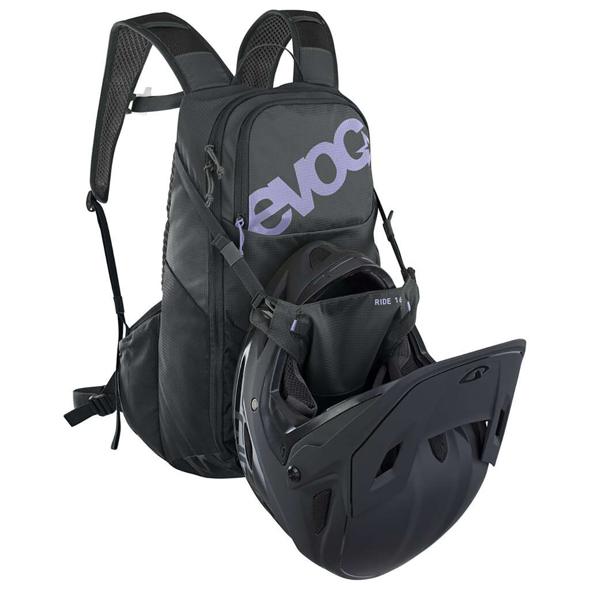 Mochila EVOC RIDE 16 Preto/Púrpura