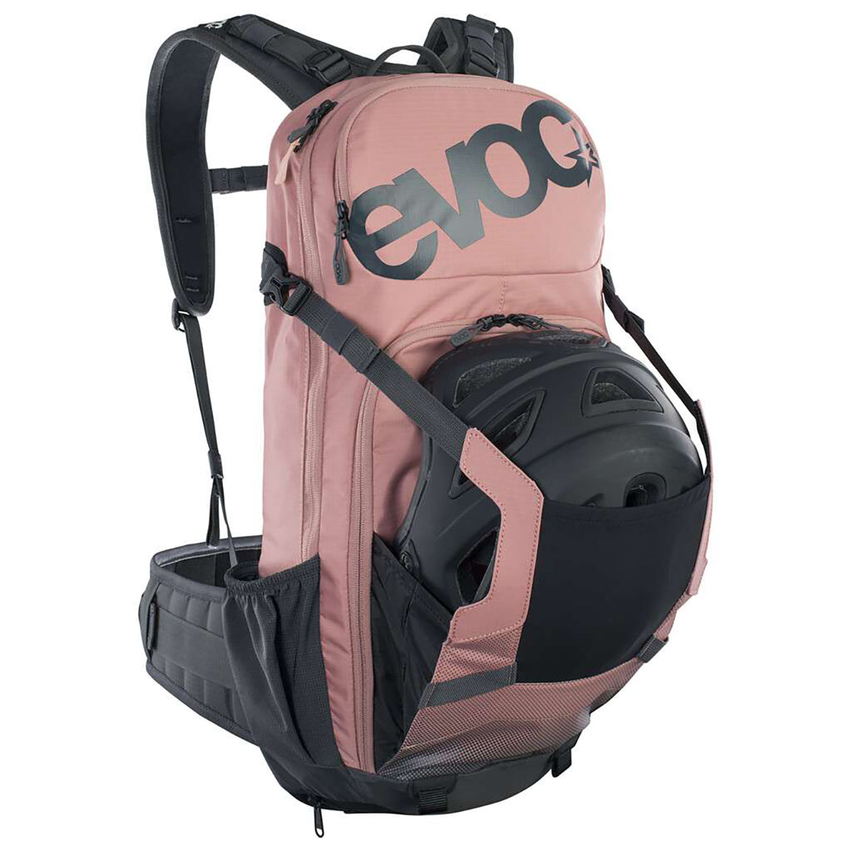 Mochila EVOC PROTECTOR FR ENDURO 16 com alça de costas integrada Rosa