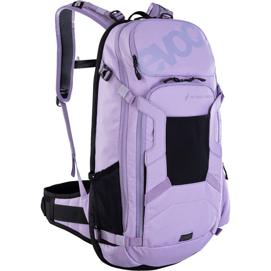 Mochila EVOC TRAIL E-RIDE 20 com proteção dorsal Rosa