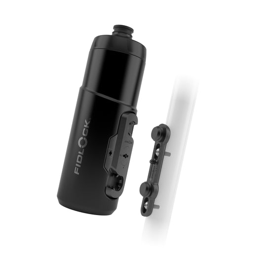 Kit garrafa e porta-garrafas FIDLOCK TWIST BIKE BASE 600 ml Preto
