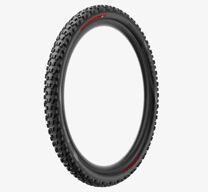 Pneu PIRELLI SCORPION E-MTB M 27.5x2.6 Tubeless Ready Dobrável Preto/Vermelho 4356000