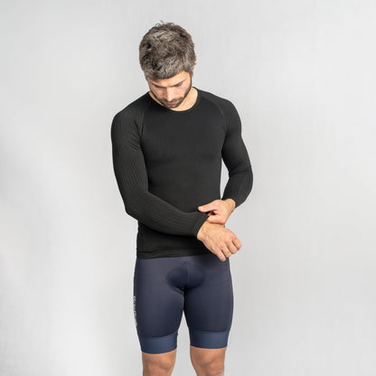 Camisola interior de manga comprida GRIPGRAB PACR SPRING AUTUMN SEAMLESS preta