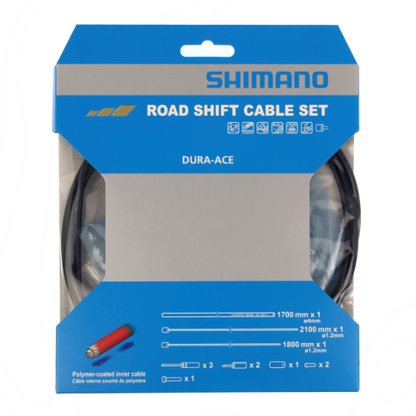 Kit de Cabos e Bainhas de Desviador SHIMANO DURA-ACE 9000 Polímero Preto
