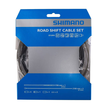 Kit de Cabos e Bainhas de Desviador SHIMANO SP41 Inox