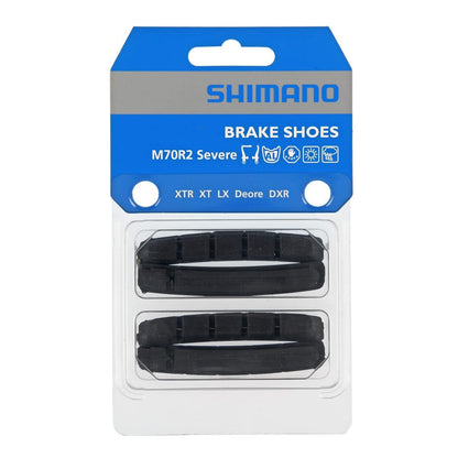 Par de Patins de Cartuxo V-Brake SHIMANO M70R2 (2 Pares)
