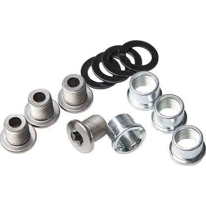 Kit 4 Parafusos e Chaminés M8x8,5 mm para Pedaleiro SHIMANO ZEE FC-M640