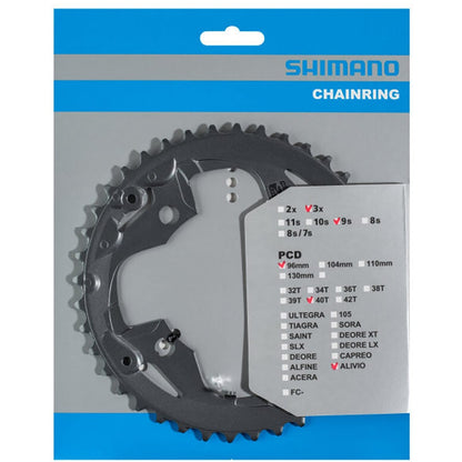 Prato Intermédio/Exterior SHIMANO ALIVIO M4000 9V 4 Furos 96 mm