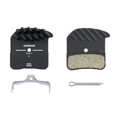 Pastilhas Orgânicas Ventiladas SHIMANO H03A 4 Pistões SAINT / XT 8020 / ZEE