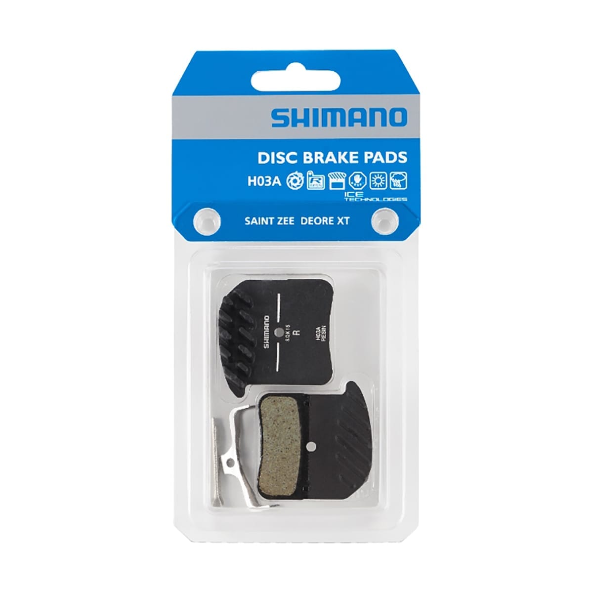 SHIMANO H03A 4 Pistões SAINT / XT 8020 / ZEE Almofadas orgânicas ventiladas