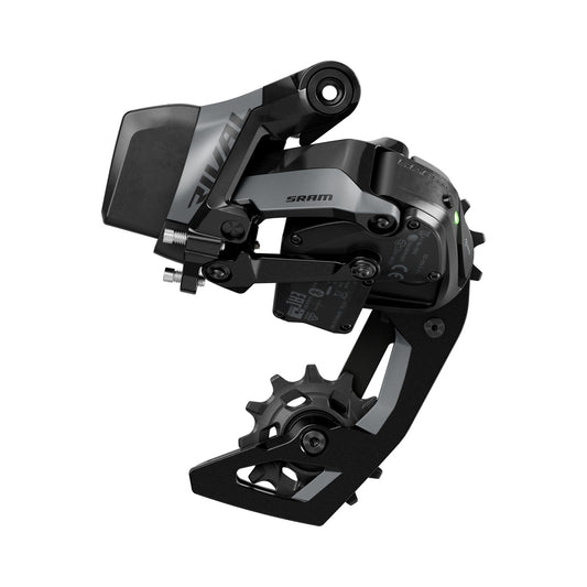 Desviador traseiro SRAM RIVAL AXS E1 2x12 velocidades, máximo de 36 dentes (sem bateria) – vista do produto sobre fundo branco