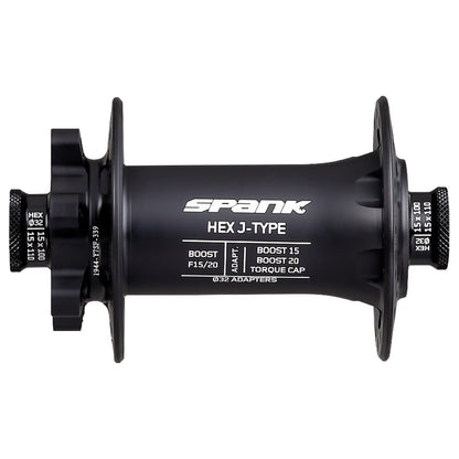 Cubo Dianteiro SPANK HEX 15/20 mm Boost Preto