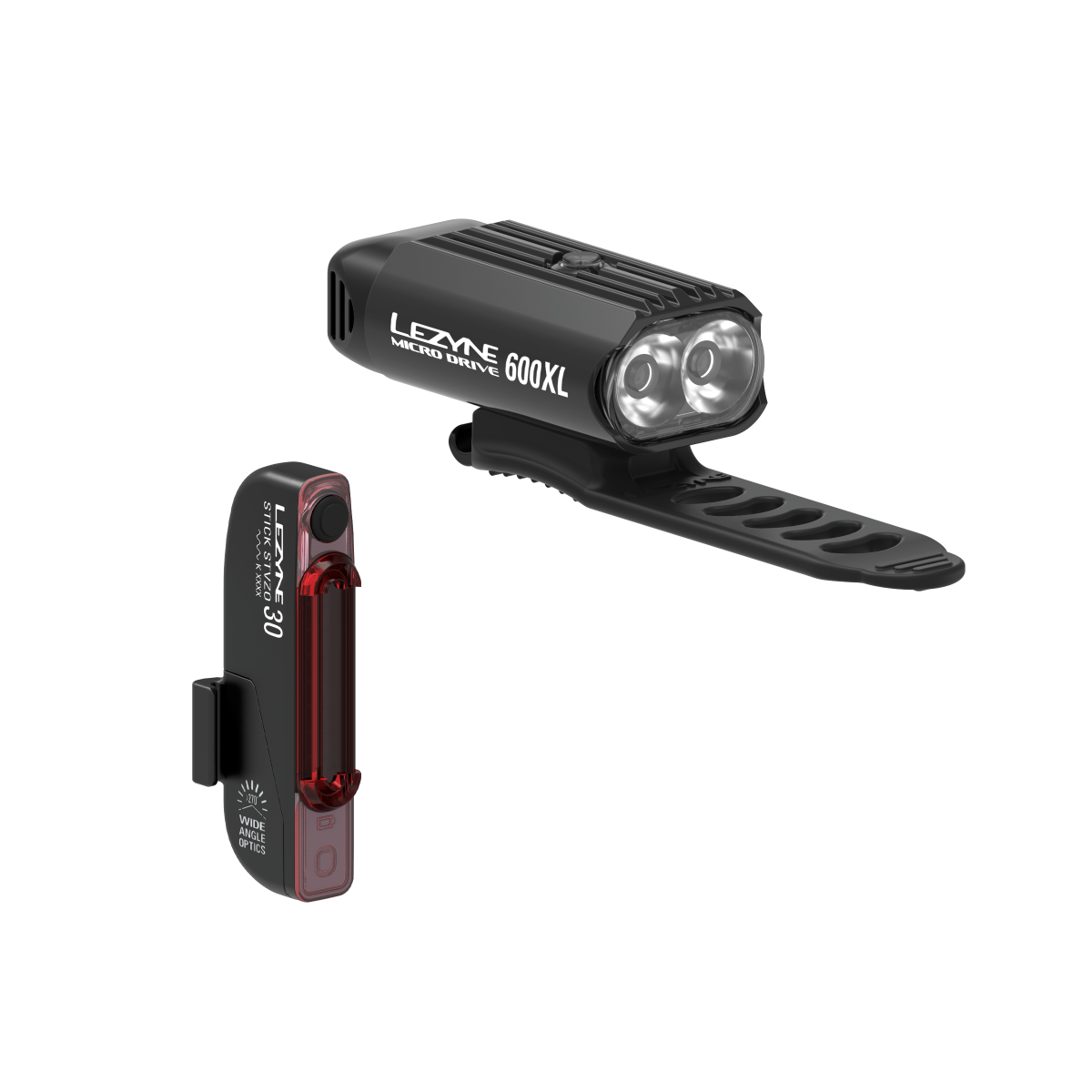 Luzes dianteiras e traseiras LEZYNE MICRO DRIVE 600XL / STICK DRIVE