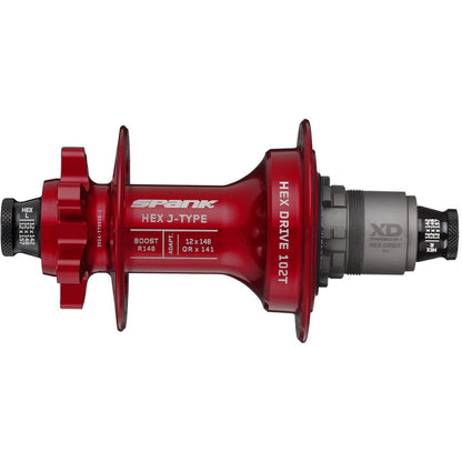 Cubo Traseiro SPANK HEX DRIVE 102T 12x148 mm Boost E-Plus Vermelho